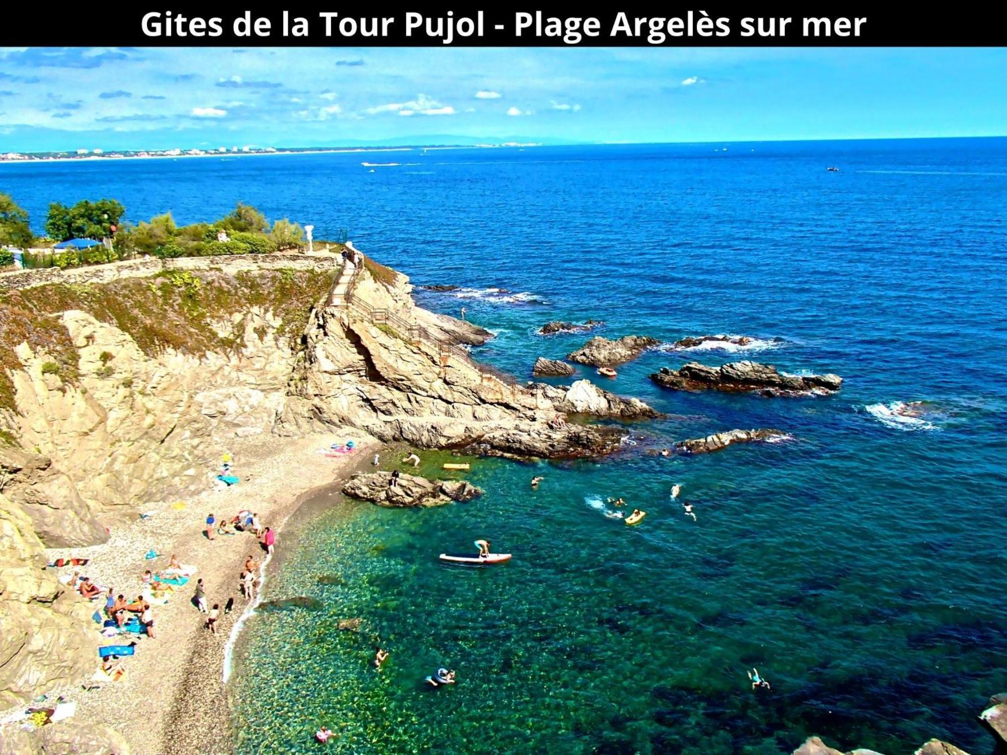 Les Gites De La Tour Pujol Argelès-sur-Mer Esterno foto